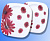 917011 комплект 2 меламиновые тарелки  Red Flower